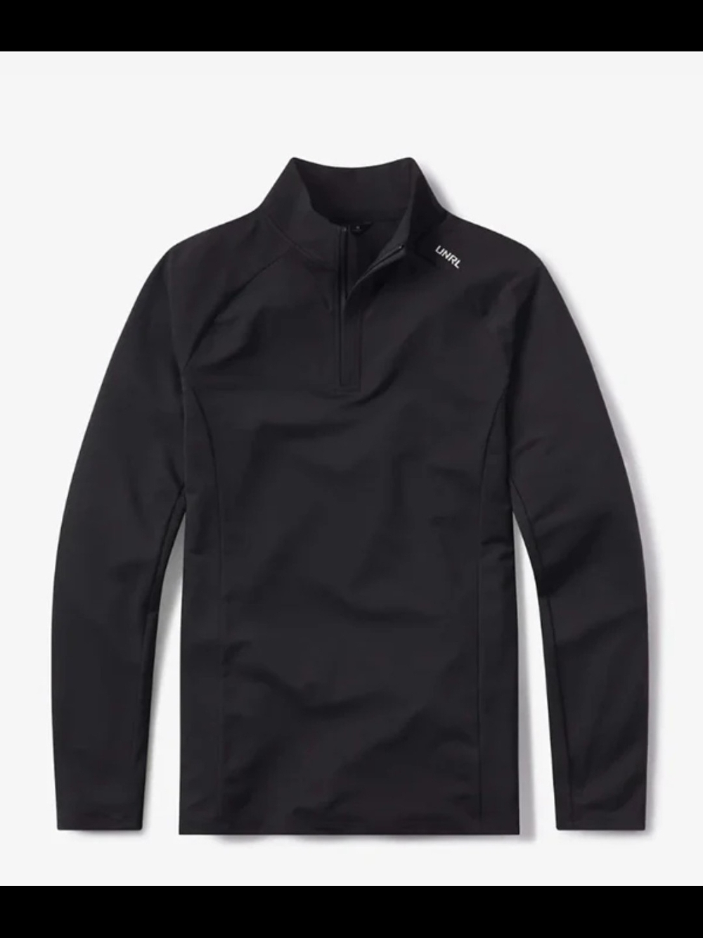 NWT UNRL Men's 1/4 Zip Long Sleeve Top- L- Black